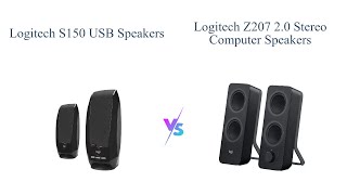 Logitech S150 USB Speakers vs Z207 Bluetooth Speakers  Comparison 🎵🔊 [upl. by Lipfert]