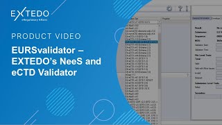 EXTEDO EURSvalidator  EXTEDOs NeeS and eCTD Validator [upl. by Ateuqal45]