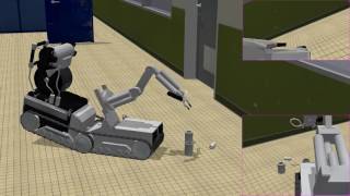 Simulation of INTRA nuclear security robots in Webots [upl. by Odranoel]