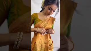 saree draping I banarasi saree kaise pahne I banarasi saree porar style I adaa bazaar [upl. by Warram349]