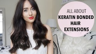 All About Keratin Bonded Hair Extensions  Before and After  Application  Sophie Milner [upl. by Nerua]