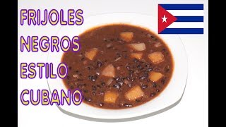 COMO HACER POTAJE DE FRIJOLES NEGROCOMIDA CUBANA [upl. by Tingey338]