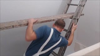 What scaffold to use for decorating a staircase [upl. by Sucramraj]