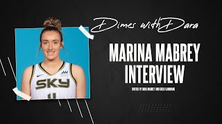 Dimes with Dara  Former Notre Dame Player Marina Mabrey on Championships Family and the WNBA [upl. by Dewhirst323]