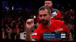 Michael Smith vs Johnny Clayton  Hungarian Darts Trophy 2024 [upl. by Anigger183]