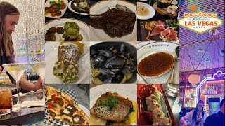 Las Vegas Trip Report Restaurant Reviews of CraftSteak Matteos Scarpetta Bouchon Secret Pizza [upl. by Ahsyak]