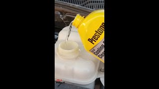 How to use prestone radiator flush and cleaner shorts [upl. by Tatman236]