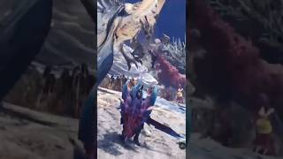 Legiana vs Odogaron legiana odogaron monsterhunterworld monsterhunterworldiceborne turfwar [upl. by Qidas]