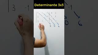 Determinante Matriz 3x3 shorts [upl. by Acenes]