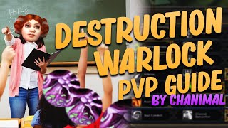 Destruction Warlock PvP Guide by Chanimal for Shadowlands  Talents Soulbind Conduits amp More [upl. by Kenison]