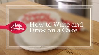 How to Write and Draw on a Cake [upl. by Rebeh]