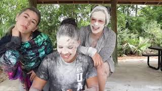 FLOUR CHALLENGE COULDNT BREATHE flour challengeCrissa and Alexis [upl. by Cohbath732]