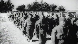 HD Historic Archival Stock Footage WWII  Philippine Soldiers Train In California 1942 [upl. by Atinele542]