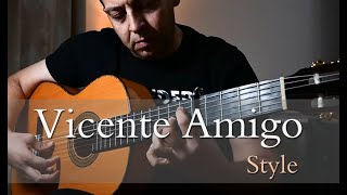 Vicente Amigo Bulerias Flamenco falseta Pueblecito mio cover [upl. by Yelekalb107]