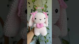 ate and left no crumbs🎀 crocheting another love bunny crochetplushies crochetbunny plush [upl. by Ffoeg]