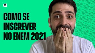 COMO SE INSCREVER NO ENEM 2021  PASSO A PASSO [upl. by Eberto]