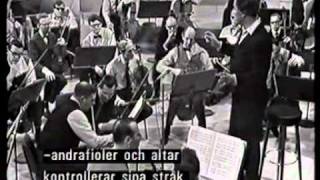 Celibidache rehearsing Bolero by Ravel 1965 with The Swedish Radio Orchestramp4 [upl. by Notffilc]