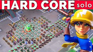 a SOLO on HARD CORE 😳 LASER RANGERS rocking it  BOOM BEACH gameplayoperation attack strategytips [upl. by Aihsei5]