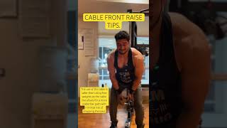 CABLE FRONT RAISEshoulderworkout gymworkout fitness trainerviralvideo shorts [upl. by Brandt]