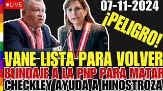 PELIGRO EN EL REGRESO DE VANE BLINDAJE PNP CHECKLEY AYUDA A HINOSTROZA [upl. by Muire]