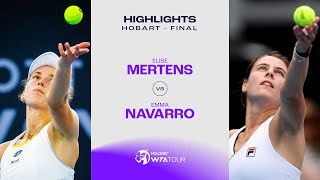 Elise Mertens vs Emma Navarro  2024 Hobart Final  WTA Match Highlights [upl. by Julianne]