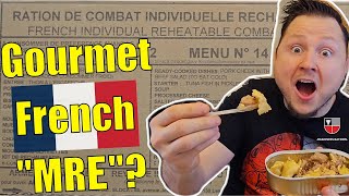 French Army MRE Review RCIR Combat Field Ration 24HOUR 🇫🇷 Military of France Meal Ready To Eat [upl. by Nahtannhoj960]