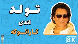 Andy  Tavalod 8K Farsi Persian Karaoke  اندی  تولد کارائوکه فارسی [upl. by Wehtta]