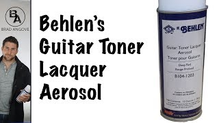 Behlens Guitar Toner Aerosol Lacquer [upl. by Assira]