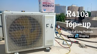 Split Ac Gas Charging topup R 410a R32 R22 R290 R134a  How To Fill Refrigerant In Split Ac [upl. by Tawsha]