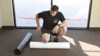 Stretching and Working Out Knots in Muscles with a Foam Roller [upl. by Leno742]