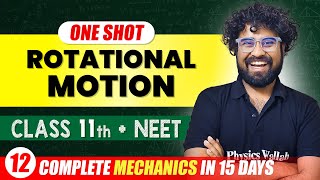 ROTATIONAL MOTION  Complete Chapter in One Video  ConceptsPYQs  Class 11th NEET [upl. by Jesselyn489]