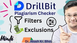 Drillbit Plagiarism Checker Filters and exclusions  Hindi  2024 [upl. by Schroer]