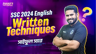 SSC 2024  Written Techniques  English  Shaiful Sir  Team FT [upl. by Aryl]