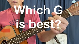 What G Chord is Best to Use Common chord shapes guitar lesson [upl. by Anuahc]