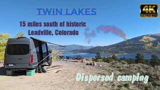 Dispersed camping in Twin lakes Colorado  Fall colors included [upl. by Sailesh]