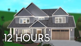 Building a House in 12 Hours in Bloxburg [upl. by Betsey]