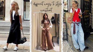 quot4 Stylish Ways to Rock a Waistcoat for Women  Fashion Tips amp Outfit Ideasquot [upl. by Cassell]