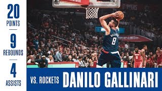 Danilo Gallinari Highlights vs Rockets  1021 [upl. by Cyprus]