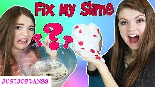 FIX MY SLIME CHALLENGE Slime Swap  JustJordan33 [upl. by Savadove138]