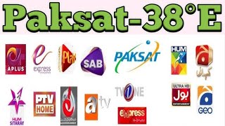 38e dish setting  38e newW update today  paksat mm1 channel list [upl. by Bez]