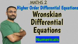 Wronskian Differential Equations  Linear Dependence amp Independence of an ODEs  Wronskin Matrix [upl. by Silvia166]