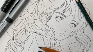 HORROR Artist Vs ‘Wendy’ from PETER PAN Drawing Session 1 [upl. by Nawuj275]