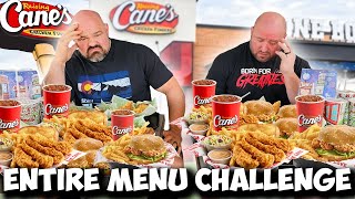 STRONGMEN VS ENTIRE RAISING CANES MENU CHALLENGE [upl. by Safire]