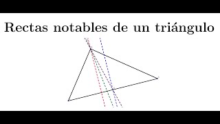 Geometría analítica  Rectas notables de un triángulo [upl. by Apollus]