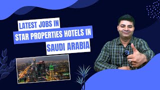 Hotel Management jobs in Star properties Hotels in KSA [upl. by Einatirb960]