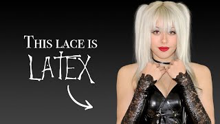 I made latex lace  Making Misa Amanes sleeves  Death Note cosplay series [upl. by Eltsyrc]