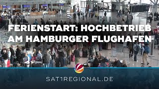 Herbstferienstart Hochbetrieb am Hamburger Flughafen [upl. by Oenire]