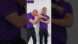 Block the elbow before taking off the handcuffs  Handcuff Training Course short [upl. by Eneloj920]