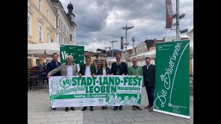 Pressegespräch Stadt Land Fest Leoben 2024 [upl. by Akeme]