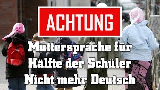 Muttersprache für Hälfte der Schüler nicht mehr Deutsch Ausländer migrationskrise [upl. by Zasuwa]